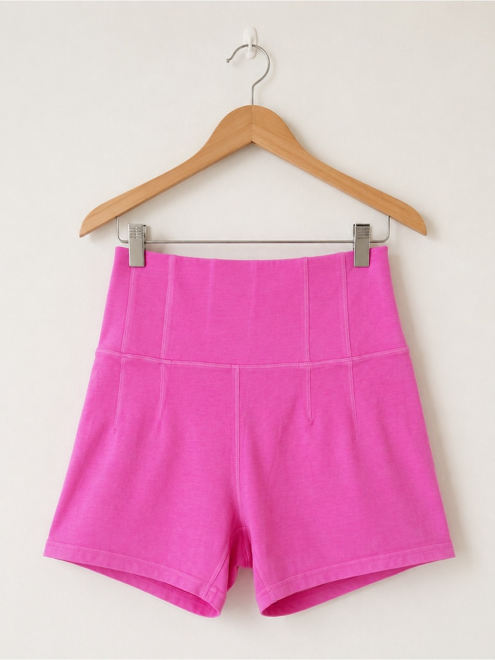 NWT Aerie Offline OG Shortie High-Waist Bright Pink Women's Active Shorts Medium